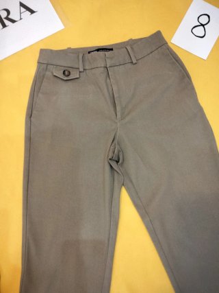 Pantalón Zara Gris Talla XS