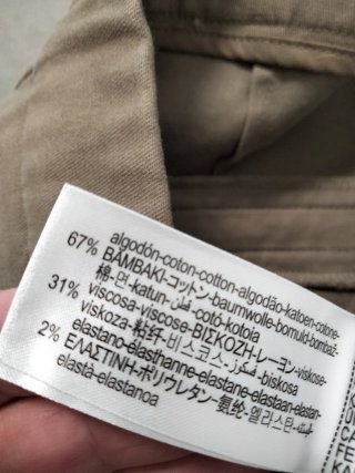 Pantalón Zara Gris Talla XS