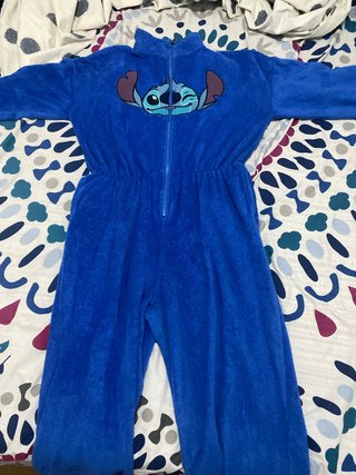 Pijama de invierno Entero Stitch Azul Talla Única