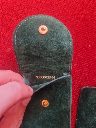 Funda terciopelo verde Rolex
