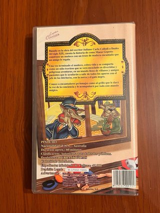 VHS Las Nuevas Aventuras de Pinocho