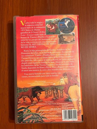 VHS El Rey León 2: El Tesoro de Simba