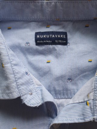 Camisa Nukutavake niño rayas y barcos