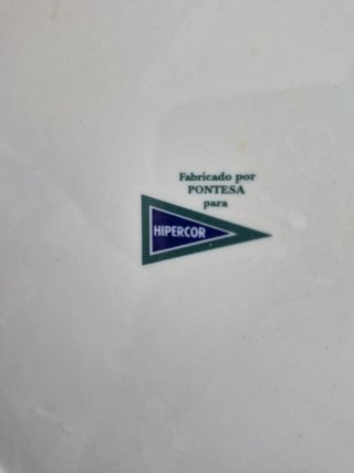 Sopera de porcelana azul y blanca