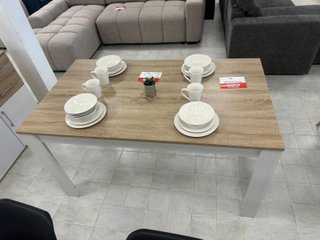 Mesa de comedor madera y metal