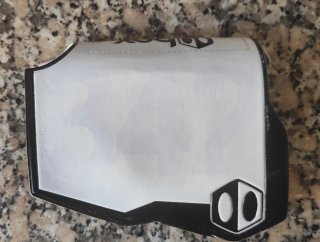 Placa portanúmeros+placa lateral BMX reglamentaria