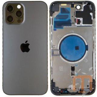 Chasis y Tapa Trasera iPhone 12 Pro Max (Negro)
