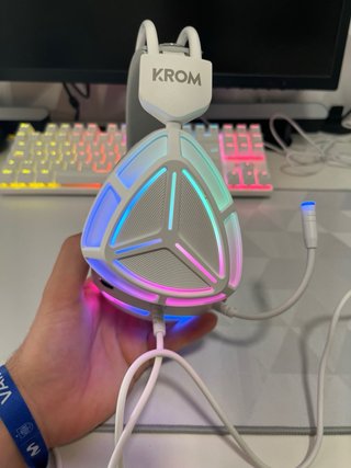 Auriculares Krom Gaming RGB Nuevos