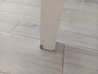 Conjunto 6 sillas polipiel y mesa