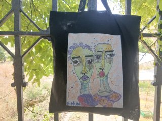 Totebag con ilustración original KIMUN
