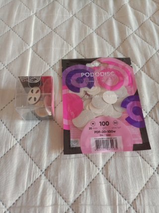 Discos para pedicura 20mm, 180 grit y 50 Recambios