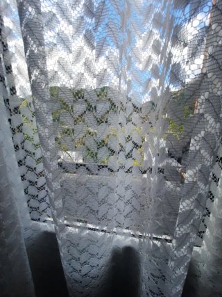 2 Cortinas Blancas Visillo