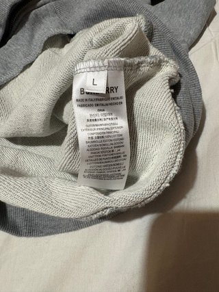 Felpa Burberry con cappuccio grigia