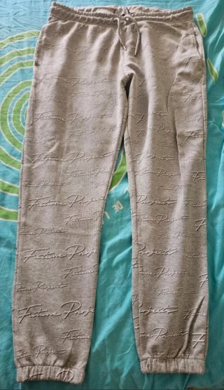 Pantalón de chándal gris con logo