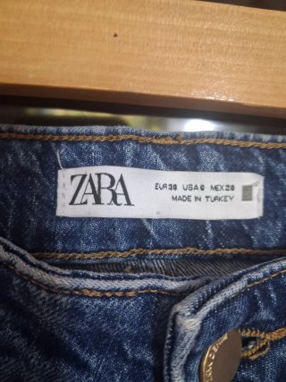 Pantaloni donna Zara blu