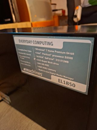 HP PC EL1850 Negro/Azul