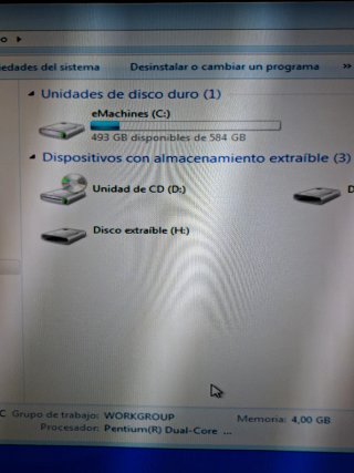 HP PC EL1850 Negro/Azul