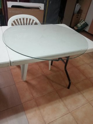 Cristal para mesa redonda