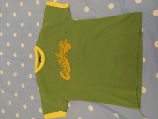 Camiseta Quiksilver verde y amarilla