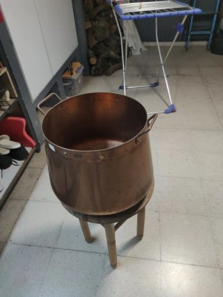 Olla Cobre Pulpo 30cm Alto 32cm Ancho