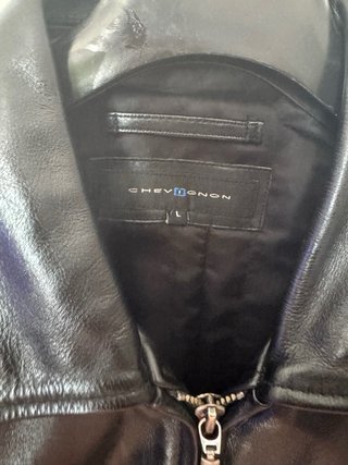 Chaqueta de cuero Chevignon Negra Talla L