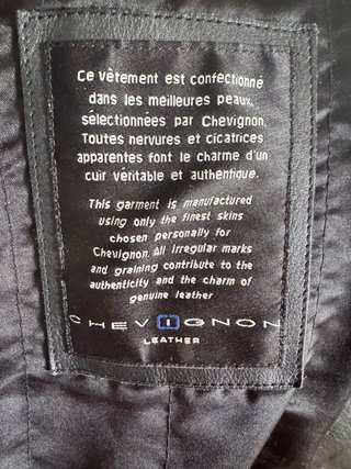 Chaqueta de cuero Chevignon Negra Talla L