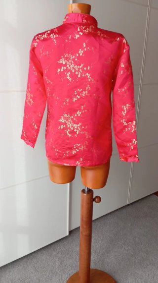 Camisa estilo japonés con estampado floral
