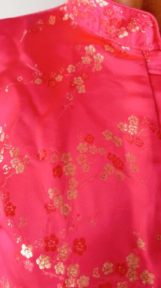 Camisa estilo japonés con estampado floral