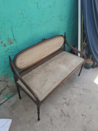 Banco pequeño madera vintage