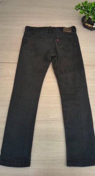Levis Washed Black Charcoal Denim Jeans W30 L32