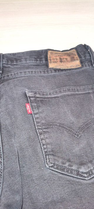 Levis Washed Black Charcoal Denim Jeans W30 L32