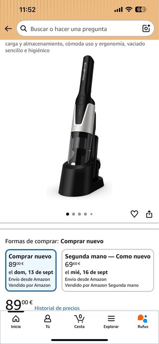 Rowenta Xtouch AC9736 Aspiradora de mano