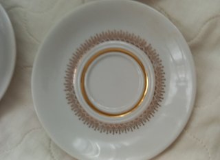 Set 4 Tazzine Mitterteich Bavaria Oro