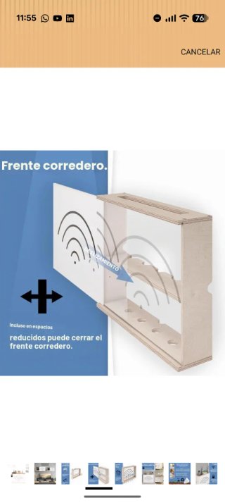 Mueble/Cubierta Router Blanco Madera