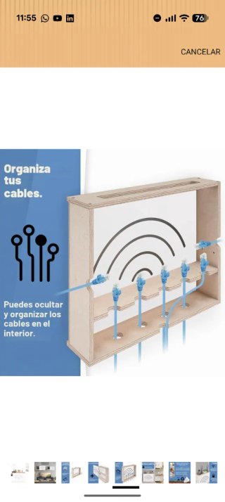 Mueble/Cubierta Router Blanco Madera