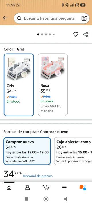 Bañera bebé con cojín de osito panda