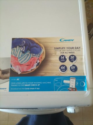 Lavadora Candy 10kg Carga Frontal