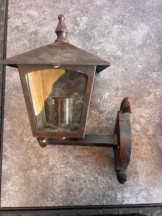 Farol de forja para pared