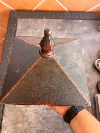 Farol de forja para pared