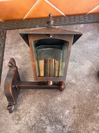 Farol de forja para pared