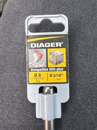 Broca SDS-plus DIAGER Ø 8 mm