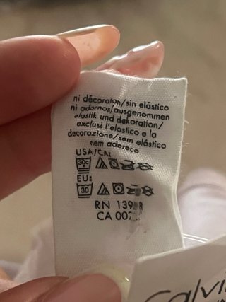 Mutanda slip rosa chiaro Calvin Klein vintage 2008