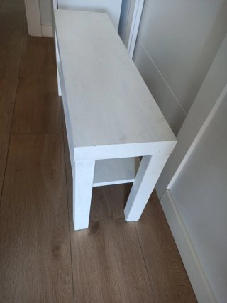 Mesita auxiliar rectangular de madera90x26x 45