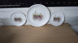 3 Platos Pontesa Porcelana