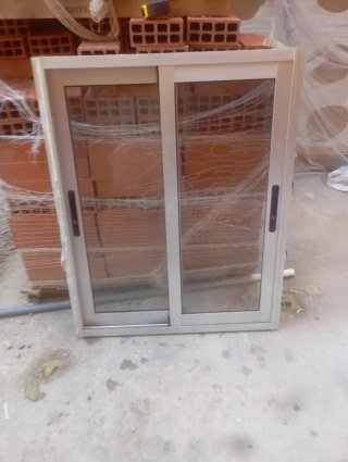 Ventana aluminio corredera 80x1