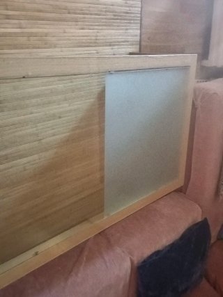 Mesa de centro madera y cristal doble cristal