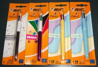 Lote 4 Bolígrafos BIC 4 Colores - ¡A ESTRENAR!