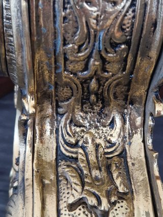 Reloj de Bronce con Figura Ecuestre