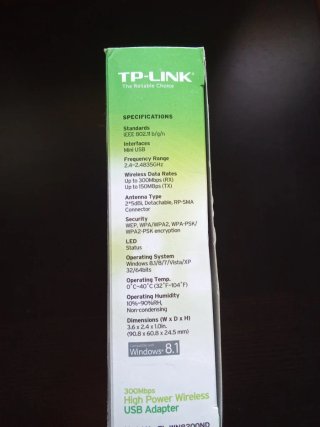 Adaptador USB TP-LINK 300Mbps WiFi