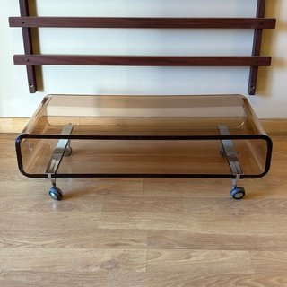 Mesa centro Roche Bobois madera vintage